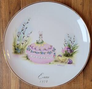 Eve Rockwell Easter Plate 1978 George Good Decorative Collectible